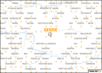 map of Desnié