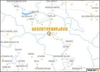 map of Desno Trebarjevo