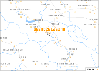 map of Desno Željezno