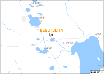 map of De Soto City