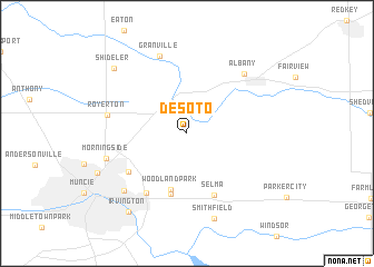 map of Desoto