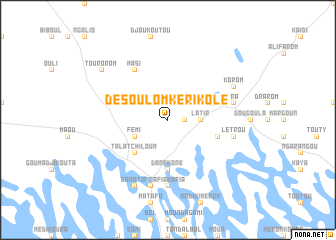 map of Désoulom Kérikolé