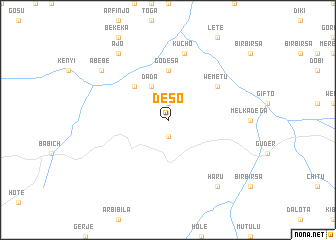 map of Deso