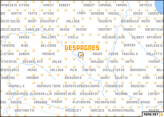 map of Despagnes