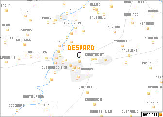 map of Despard