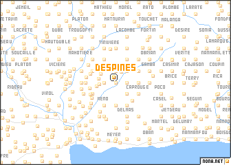 map of Despines