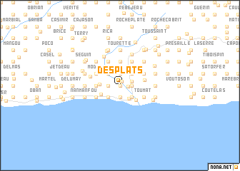 map of Desplats