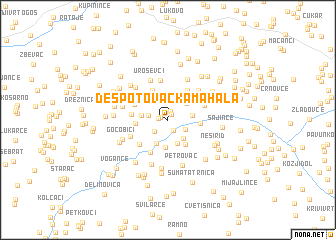 map of Despotovačka Mahala