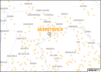 map of Despotovica