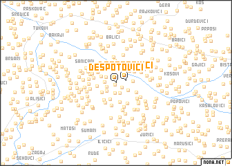 map of Despotovići