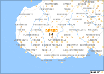 map of Despo