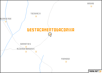map of Destacamento da Corixa