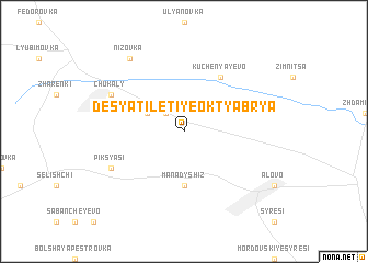 map of Desyatiletiye Oktyabrya