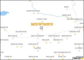 map of Desyatskoye