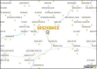 map of Deszkowice