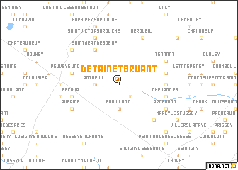 map of Détain-et-Bruant