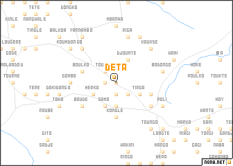 map of Déta