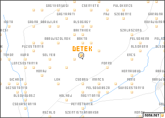 map of Detek