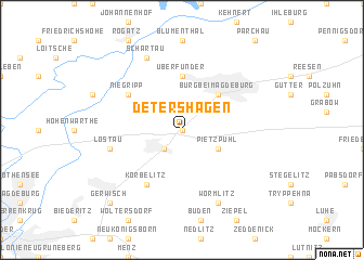 map of Detershagen