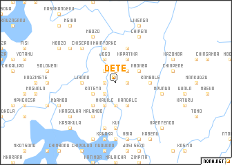 map of Dete