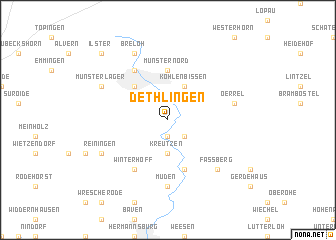 map of Dethlingen