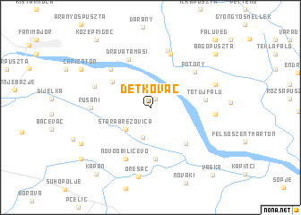 map of Detkovac