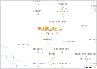 map of Detkovichi