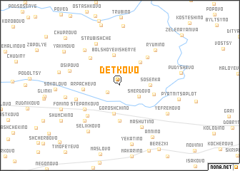 map of Detkovo