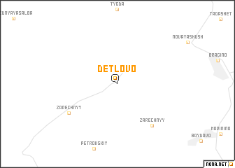 map of Detlovo