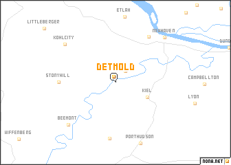 map of Detmold