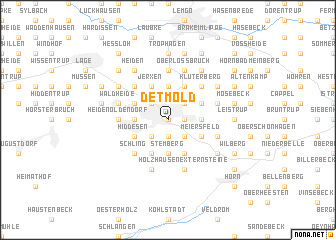 map of Detmold