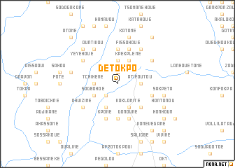 map of Détokpo