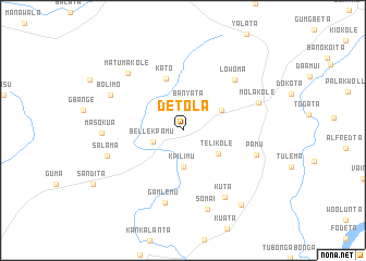 map of Detola