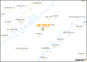 map of Detrick