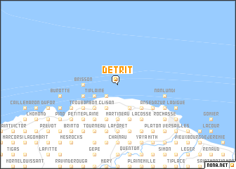 map of Détrit