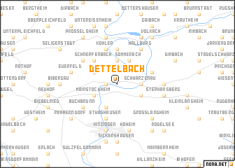 map of Dettelbach