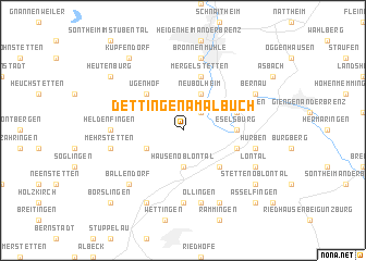 map of Dettingen am Albuch