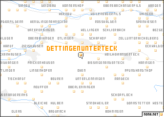 map of Dettingen unter Teck