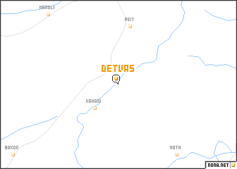 map of Detvas