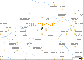 map of Detvianska Huta