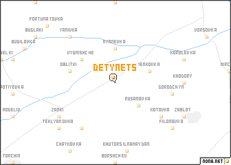 map of Detynets