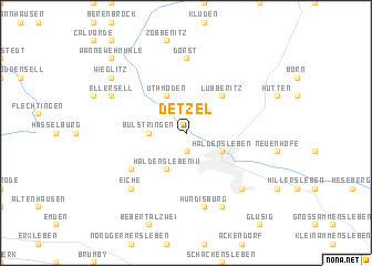 map of Detzel