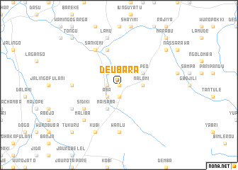 map of Deubara