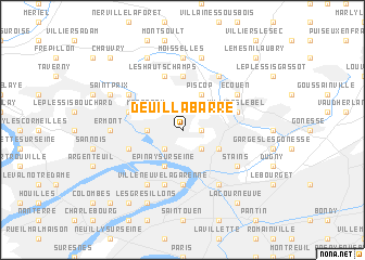 map of Deuil-la-Barre