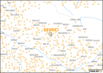 map of Deumići