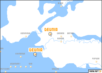 map of Deunia