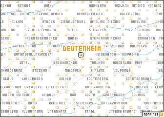 map of Deutenheim