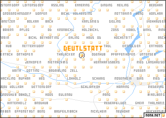 map of Deutlstätt