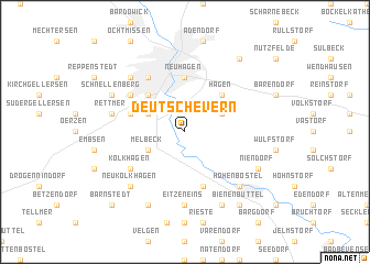 map of Deutsch Evern