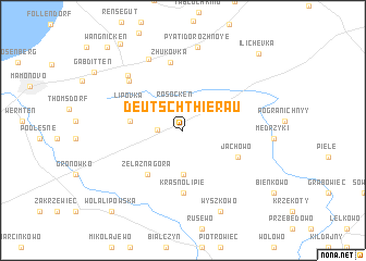 map of (( Deutsch Thierau ))